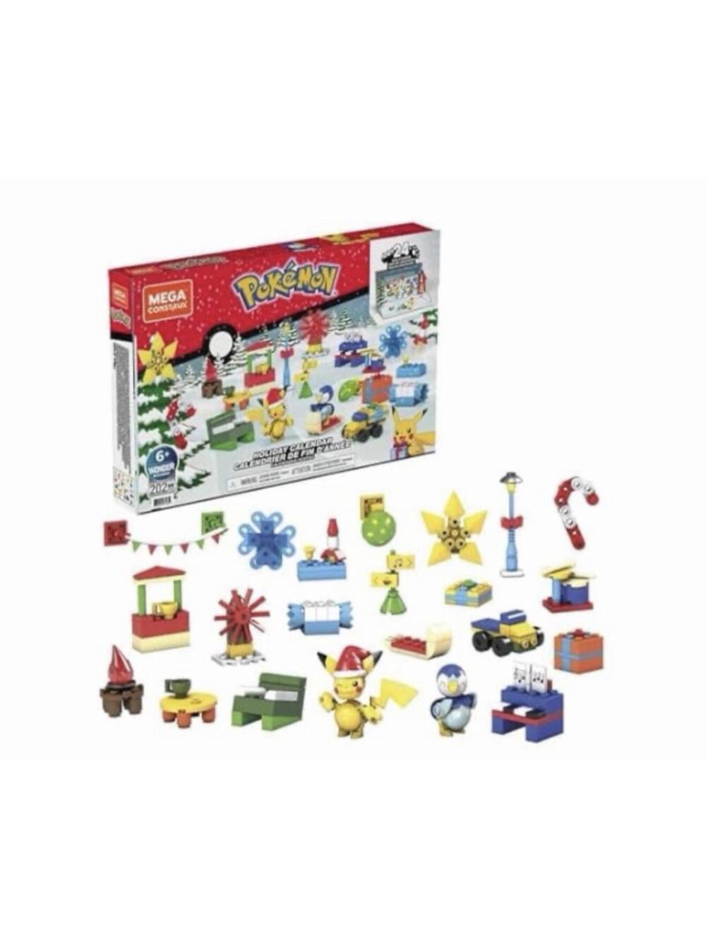 MEGA Construx Pokémon Building Toys Set Holiday Advent Calendar 202 Piece NEW